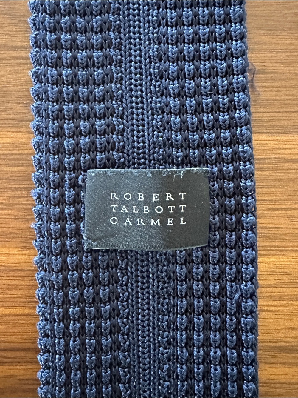 Robert Talbott Carmel Textured Navy Knit Tie